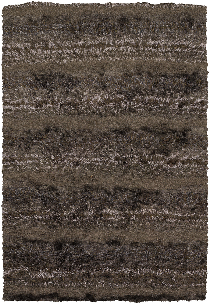Modern Loom Kapaa KAP-15502 Brown Shag Cotton Rug