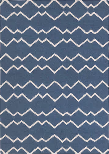 Modern Loom Lima LIM-25704 Blue Flatweave Wool Rug Product Image
