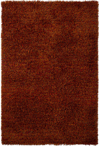 Modern Loom Mai MAI-14201 Dk. Red Shag Solid Color Rug Product Image