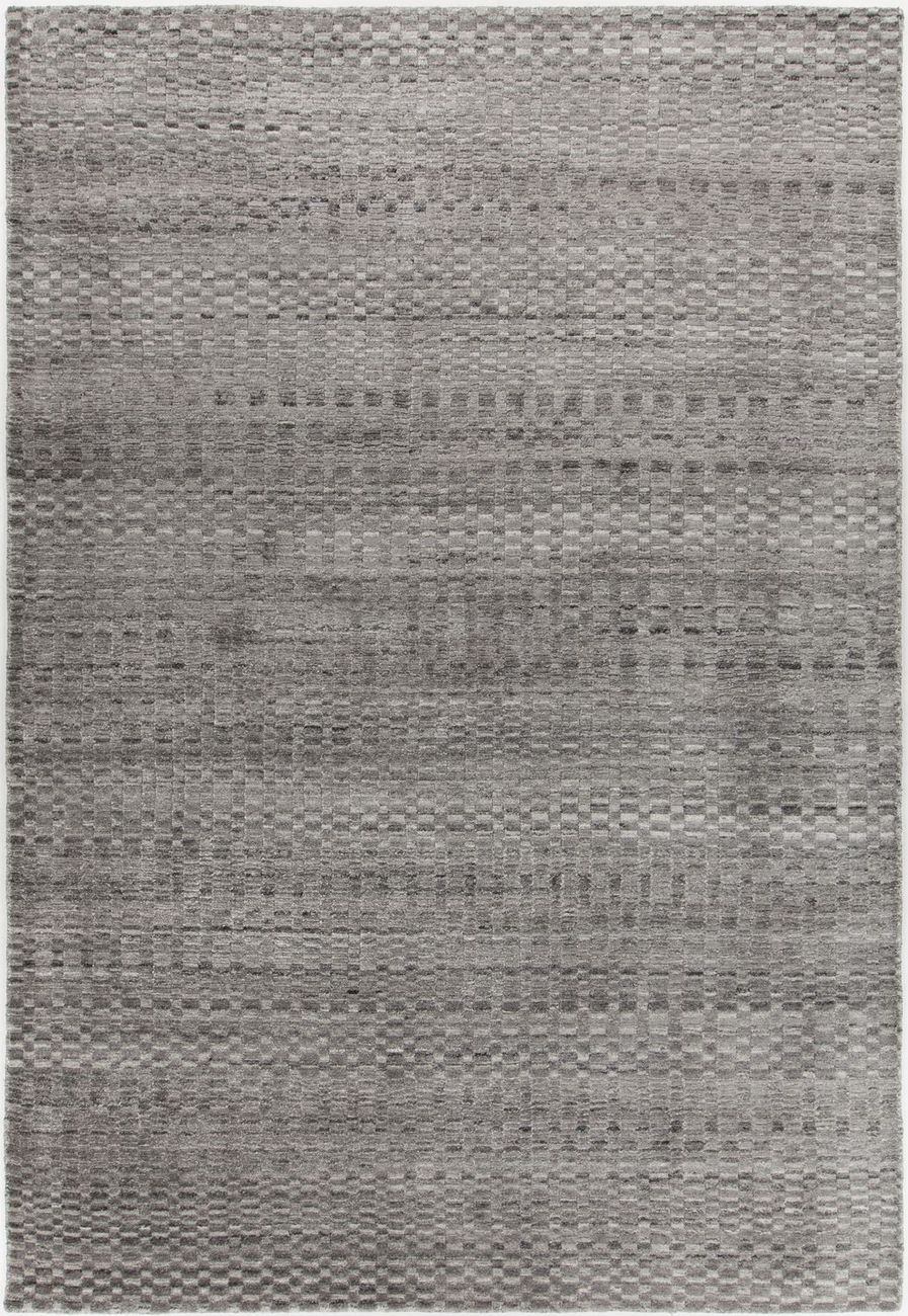 Modern Loom Melina MEL-46200 Gray Wool Striped Rug