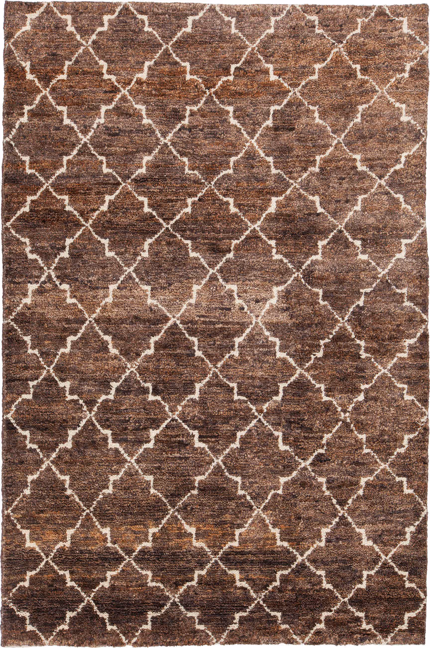 Modern Loom Nesco NES-32702 Lt. Brown Patterned Natural Fiber Rug