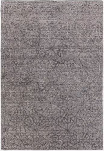 Modern Loom Nimah NIM-46501 Gray Abstract Silk Rug Product Image