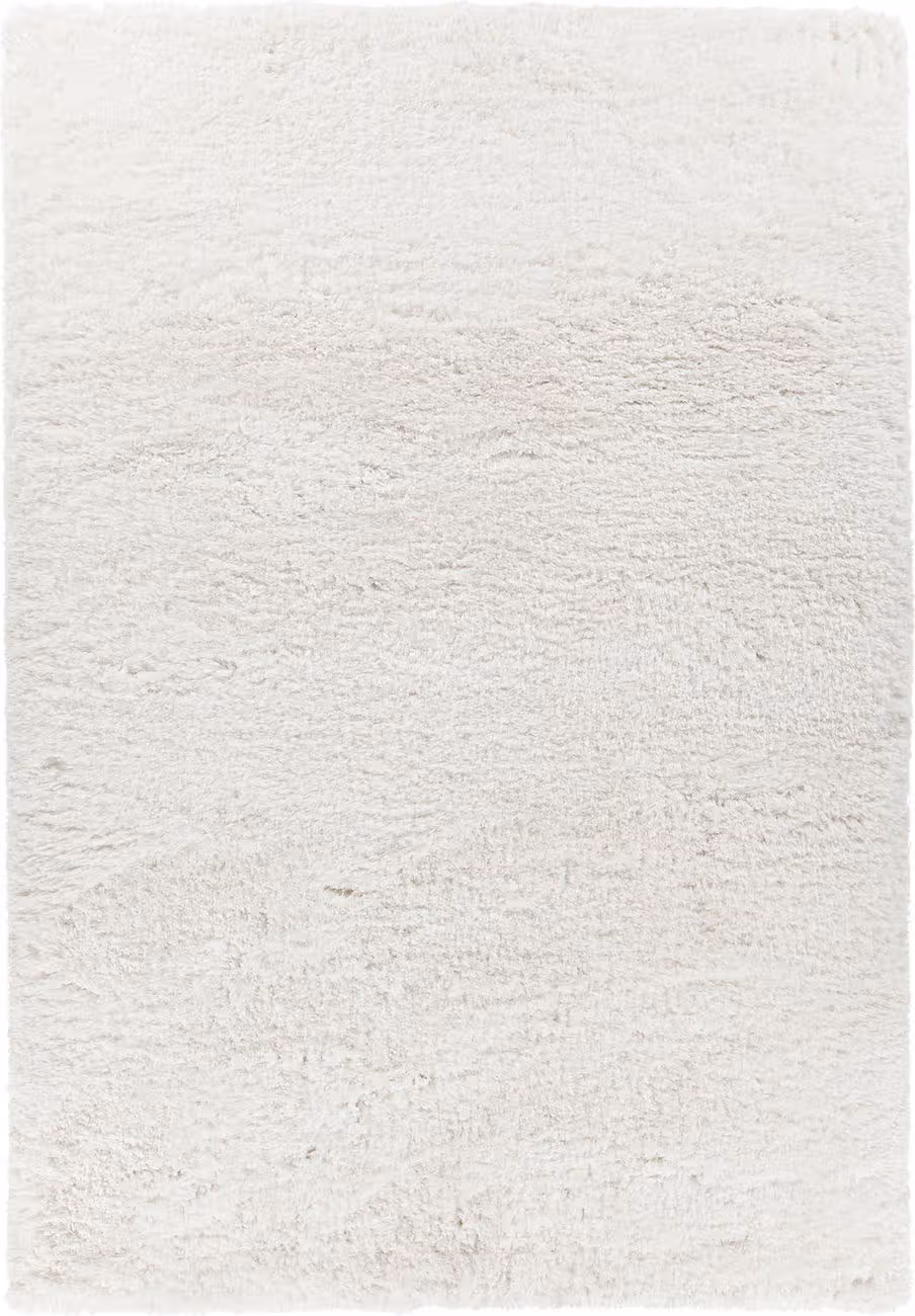 Modern Loom Osim OSI-35103 White Shag Solid Color Rug