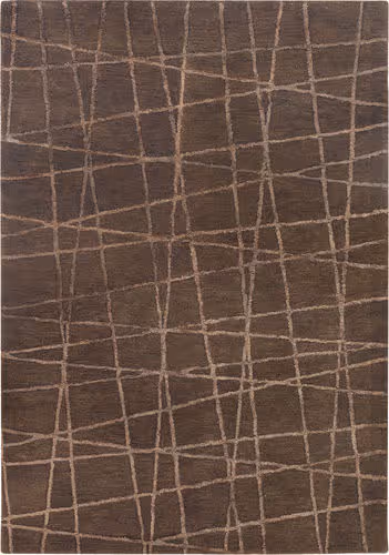 Modern Loom Oslo OSL-31901 Lt. Brown Wool Abstract Rug Product Image