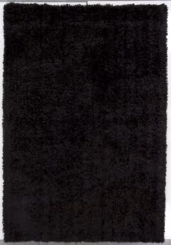 Modern Loom Oyster OYS-23603 Black Shag Solid Color Rug Product Image