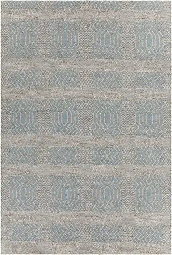 Modern Loom Salona SAL-34500 Lt. Blue Flatweave Wool Rug Product Image