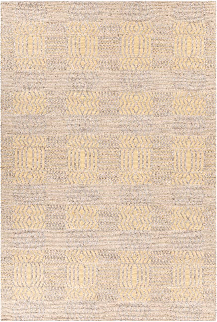 Modern Loom Salona SAL-34502 Lt. Yellow Flatweave Wool Rug
