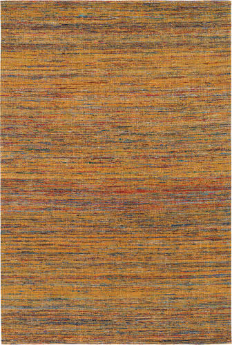 Modern Loom Shenaz SHE-31202 Orange Striped Rug Product Image