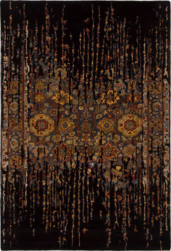 Modern Loom Spring SPR-29101 Black Wool Rug Product Image
