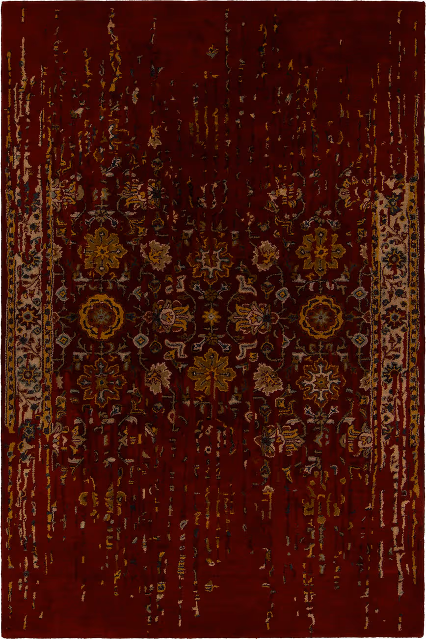 Modern Loom Spring SPR-29104 Dk. Red Wool Rug