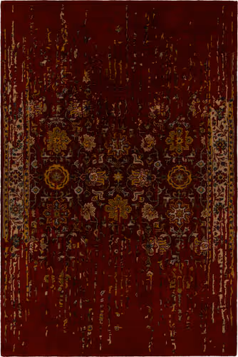 Modern Loom Spring SPR-29104 Dk. Red Wool Rug Product Image
