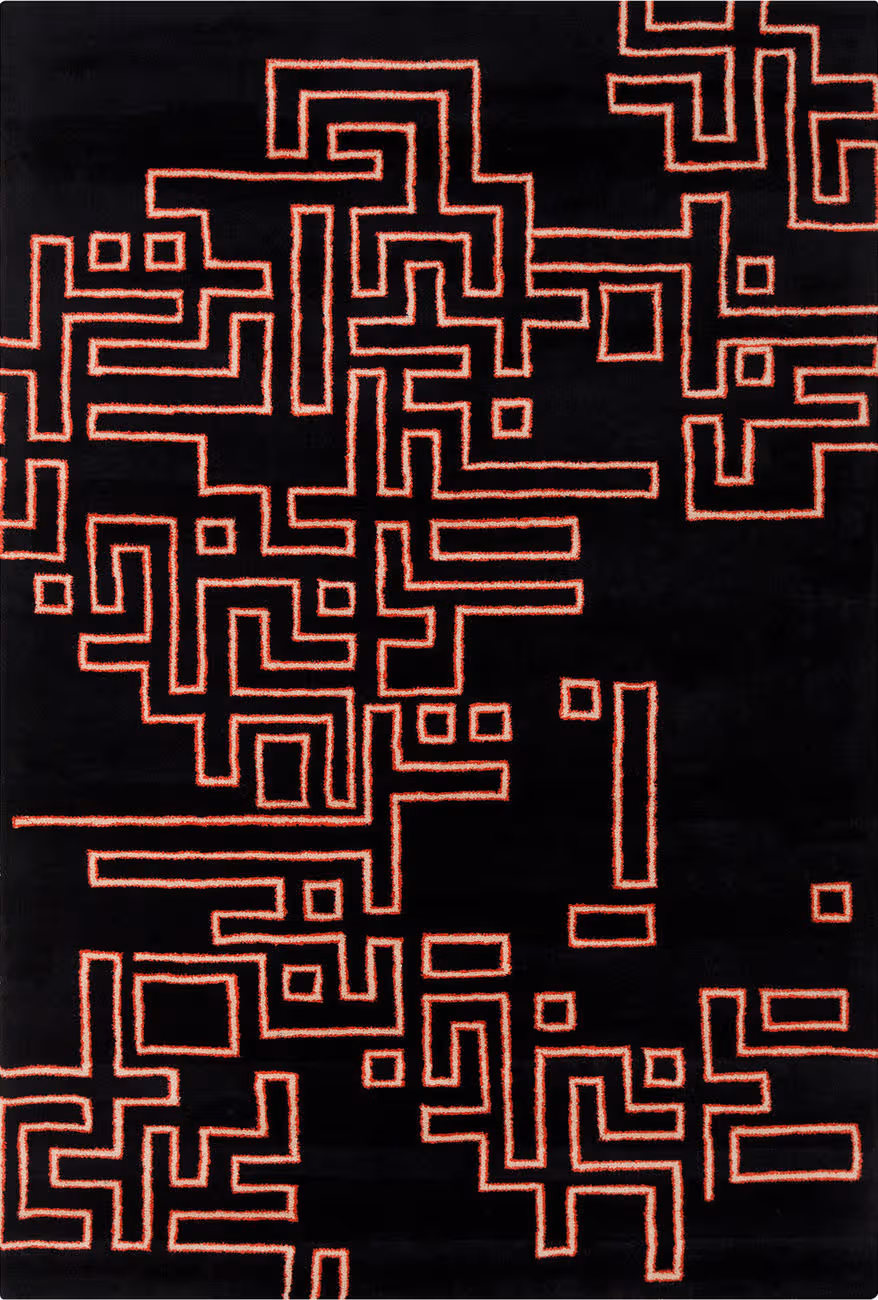 Modern Loom Stella STE-52214 Black Wool Rug