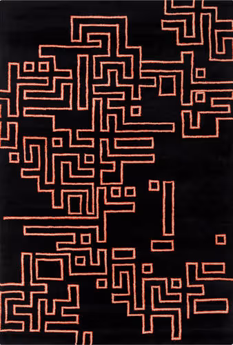 Modern Loom Stella STE-52214 Black Wool Rug Product Image