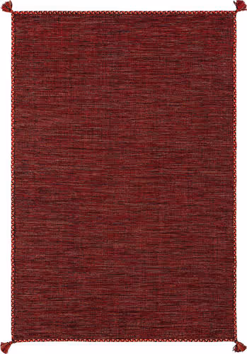 Modern Loom Sybil SYB-46001 Dk. Red Flatweave Reversible Rug Product Image