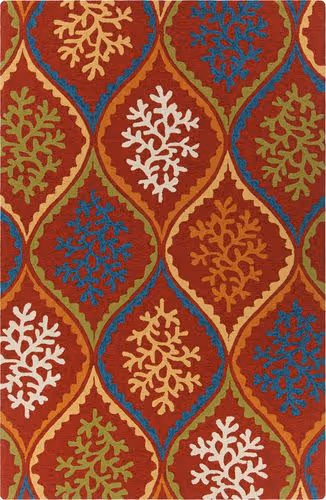Chandra Terra TER-35106 Dk. Red Outdoor Rug Product Image