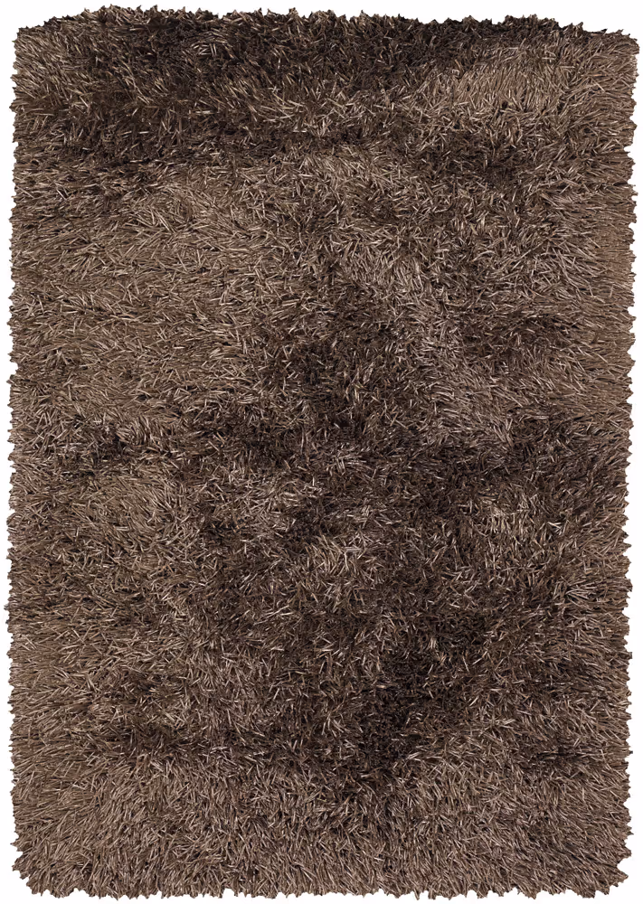Chandra Tirish TIR-19307 Lt. Brown Shag Rug