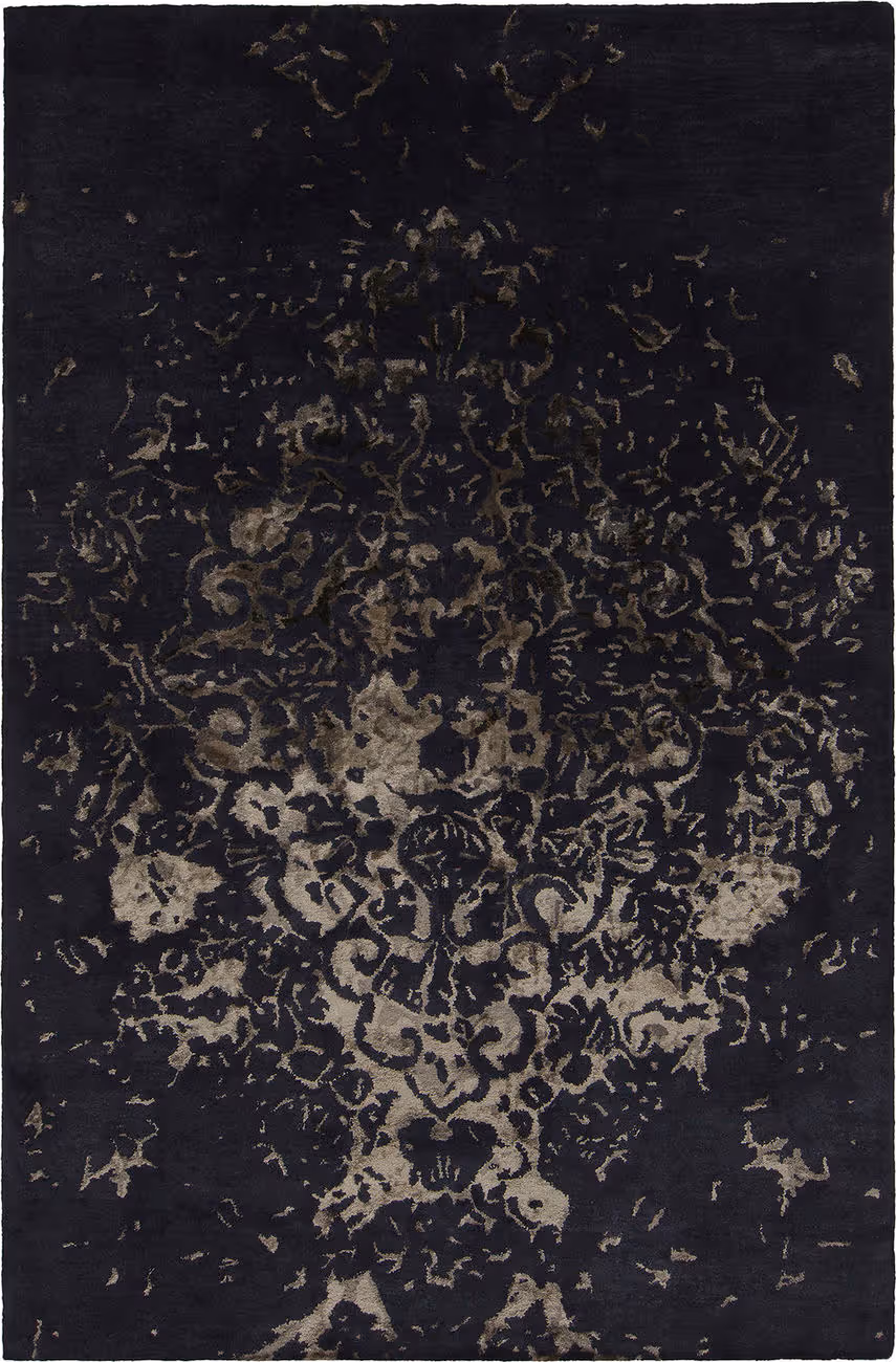 Chandra Veleno VEL-29300 Black Wool Silk Rug