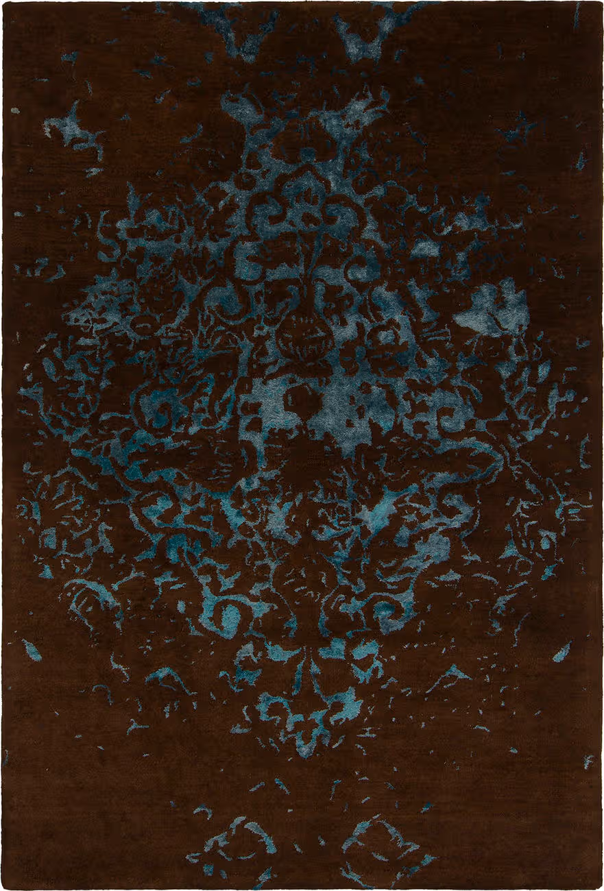 Chandra Veleno VEL-29301 Dk. Brown Wool Silk Rug