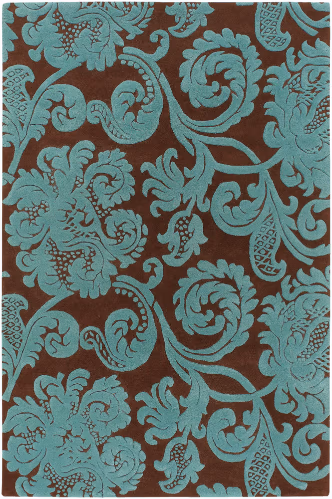 Chandra Venetian VEN-6002 Lt. Green Wool Rug