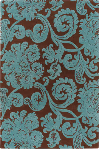 Chandra Venetian VEN-6002 Lt. Green Wool Rug Product Image
