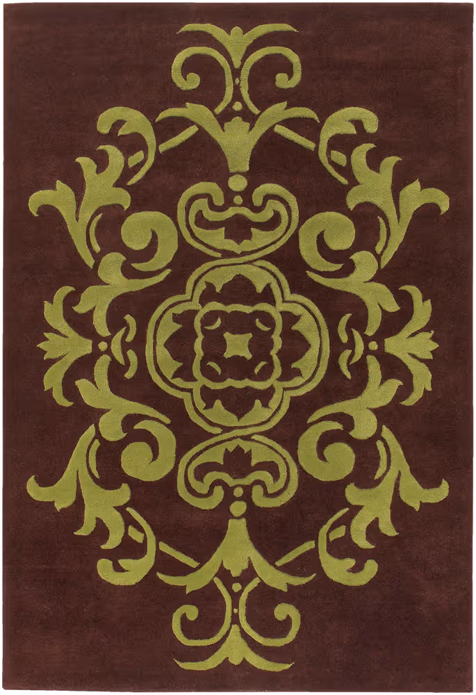 Chandra Venetian VEN-6003 Brown Wool Rug