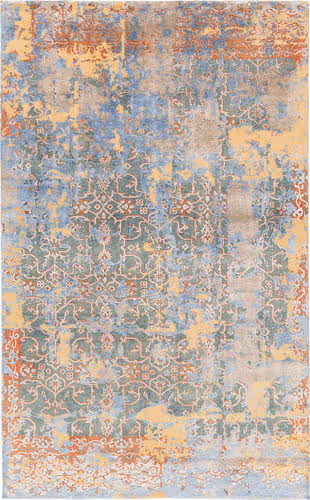 Chandra Vingel VIN-36803 Lt. Blue Wool Silk Rug Product Image