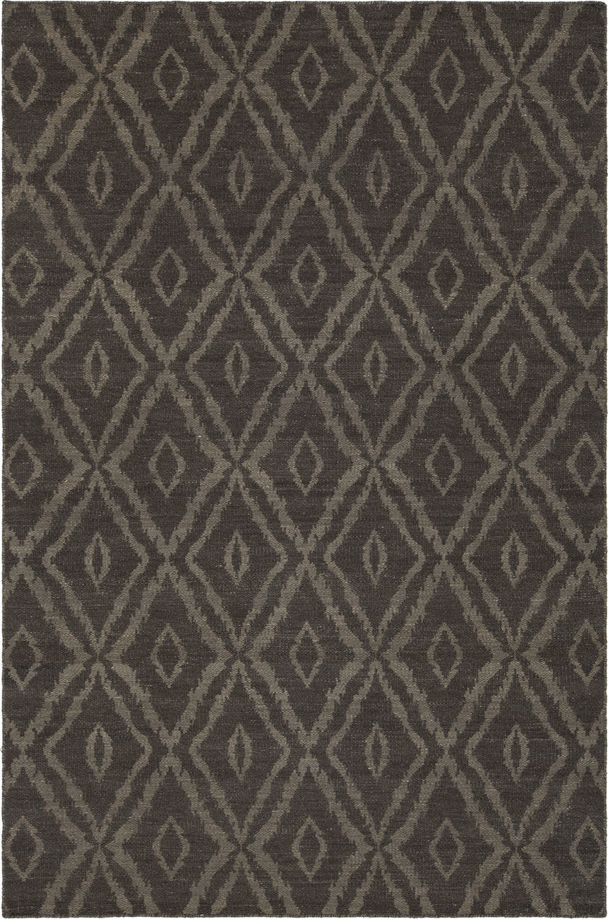 Modern Loom Winnie WIN45507 Dk. Gray Flatweave Wool Rug from the