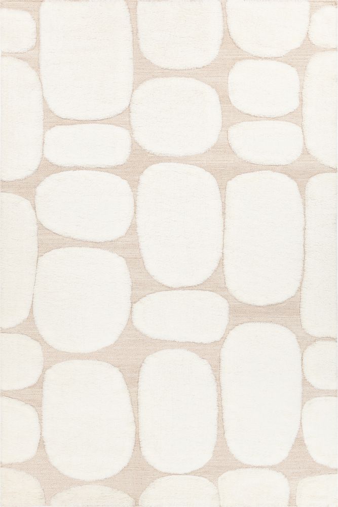 Yessica YES-58300 White Rug