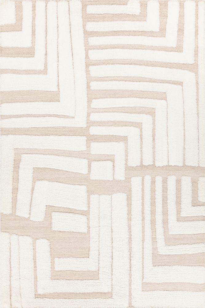 Yessica YES-58301 White Rug