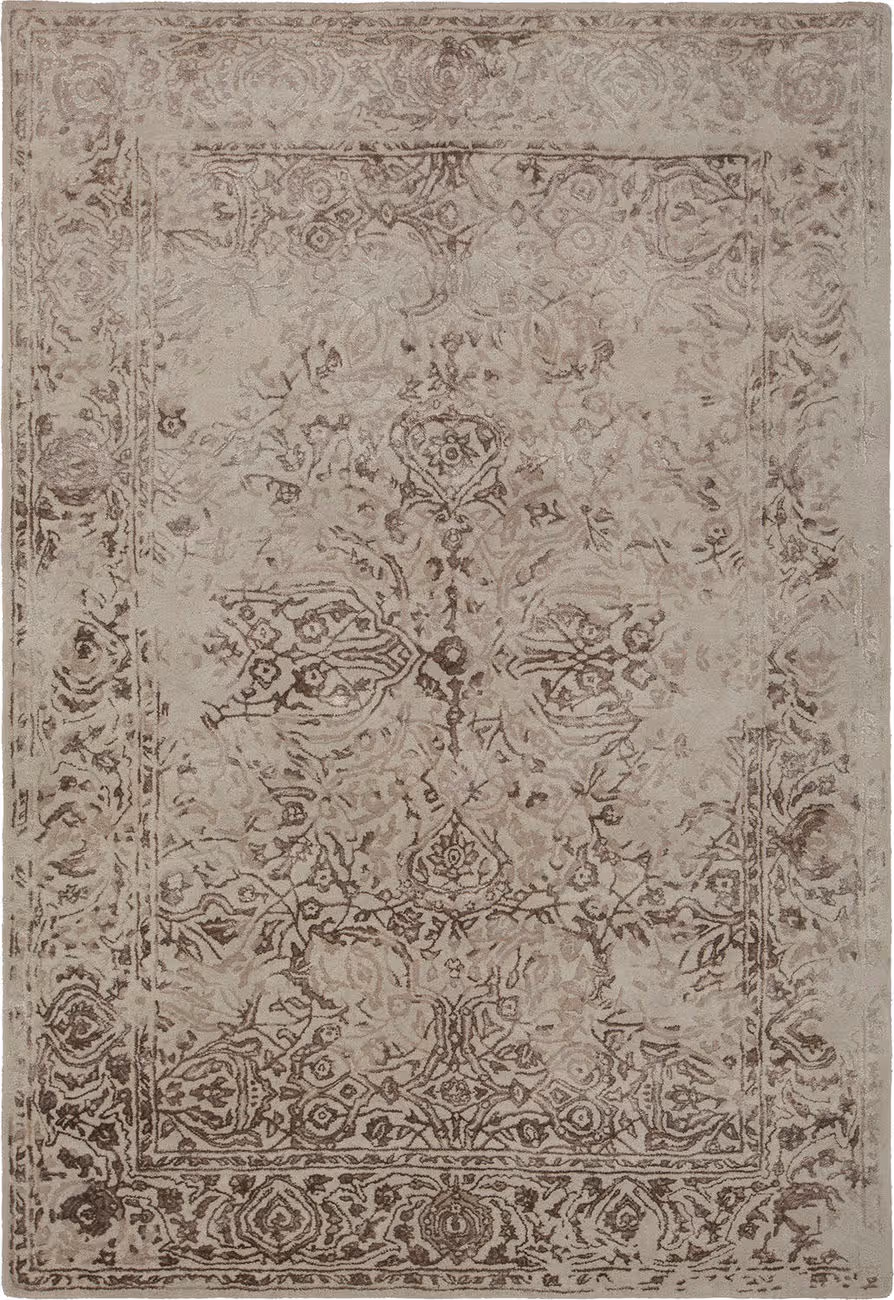Modern Loom Zina ZIN-45700 Beige Wool Silk Rug