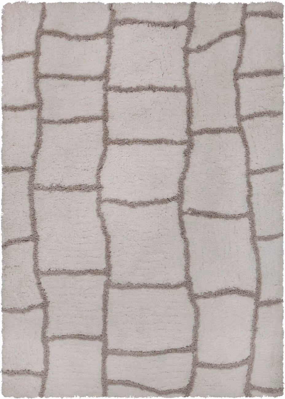 Modern Loom Zoya ZOY-45800 Lt. Gray Shag Rug