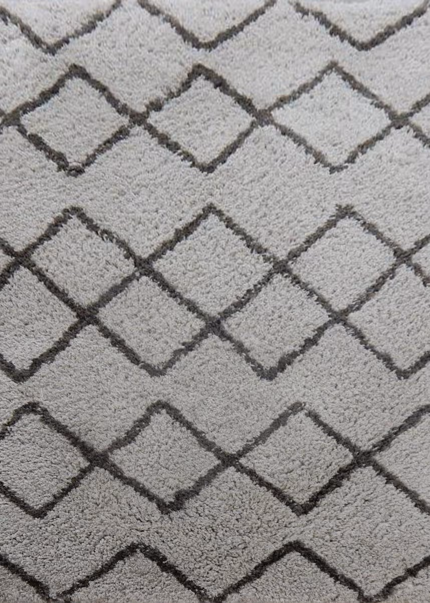 Modern Loom Zoya ZOY-45804 Lt. Gray Shag Rug