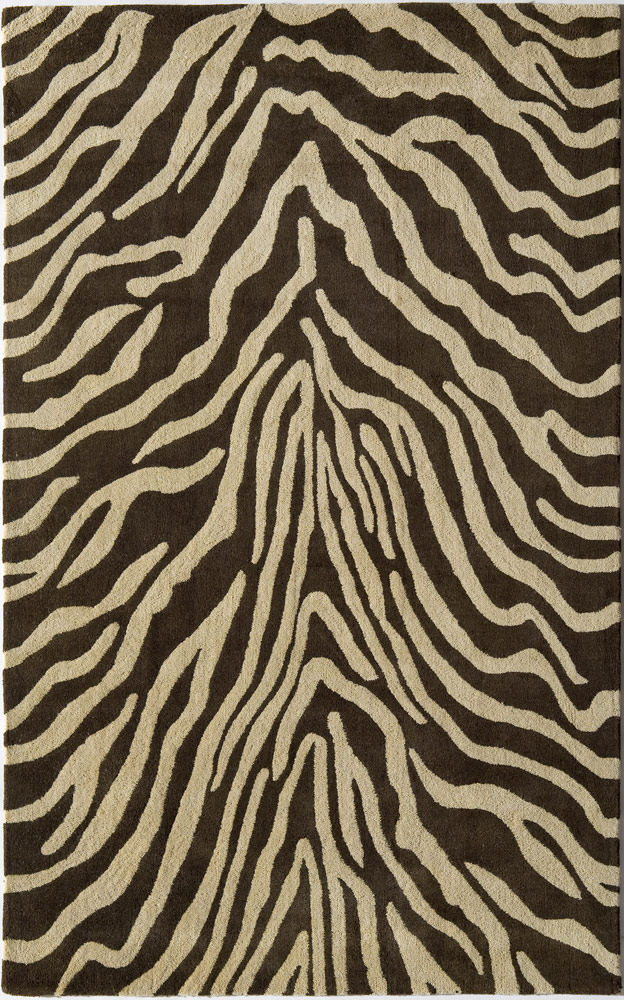 Urban 2560 Brown Zebra Rug from the Animal Print Rugs collection at