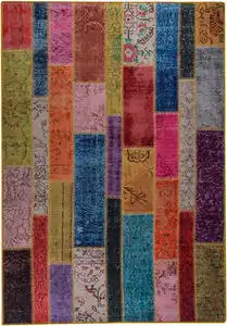 Modern Loom Multi-Colored Flatweave Abstract Rug Product Image