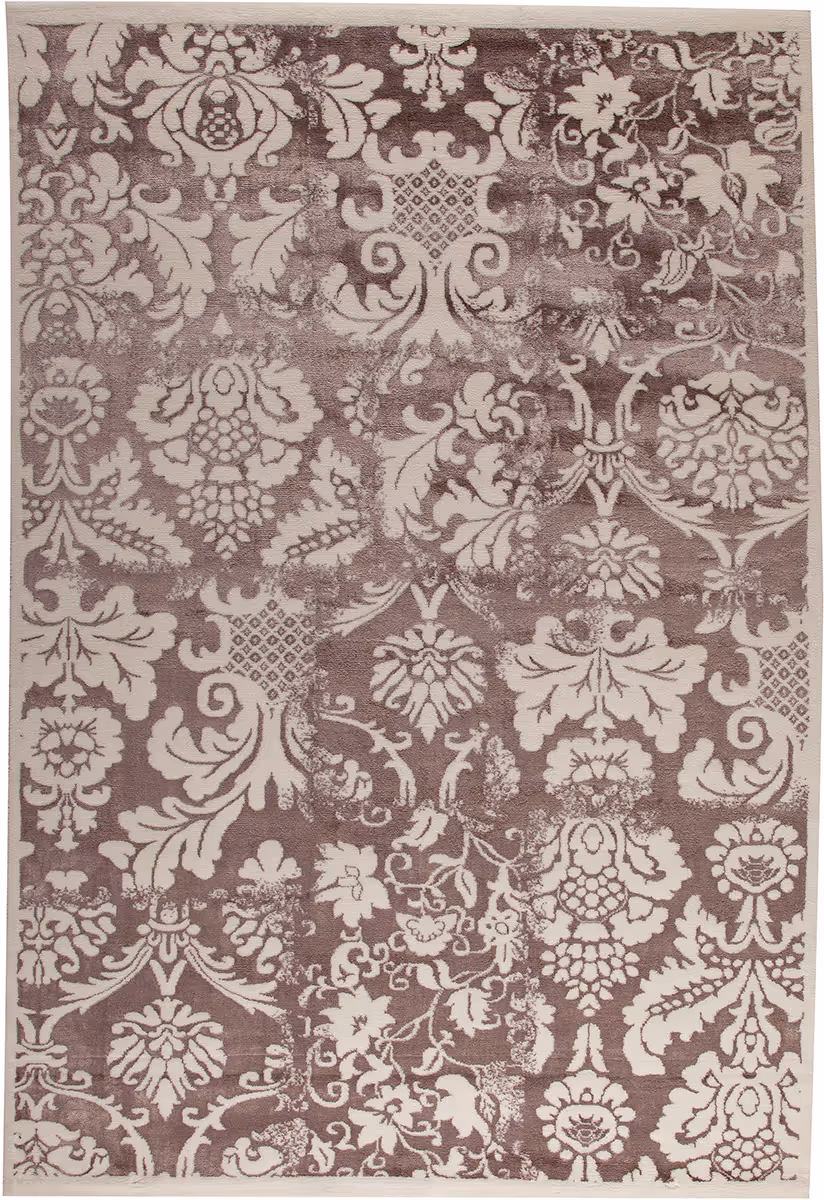 Modern Loom Orange Baroque Brown Rug