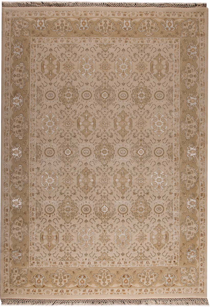 Modern Loom Orange Grandeur Cream Rug