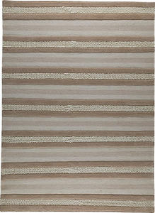 Modern Loom Gray Striped Rug Product Image