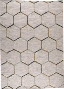 Modern Loom White Patterned Hilo Rug 2 Product Image