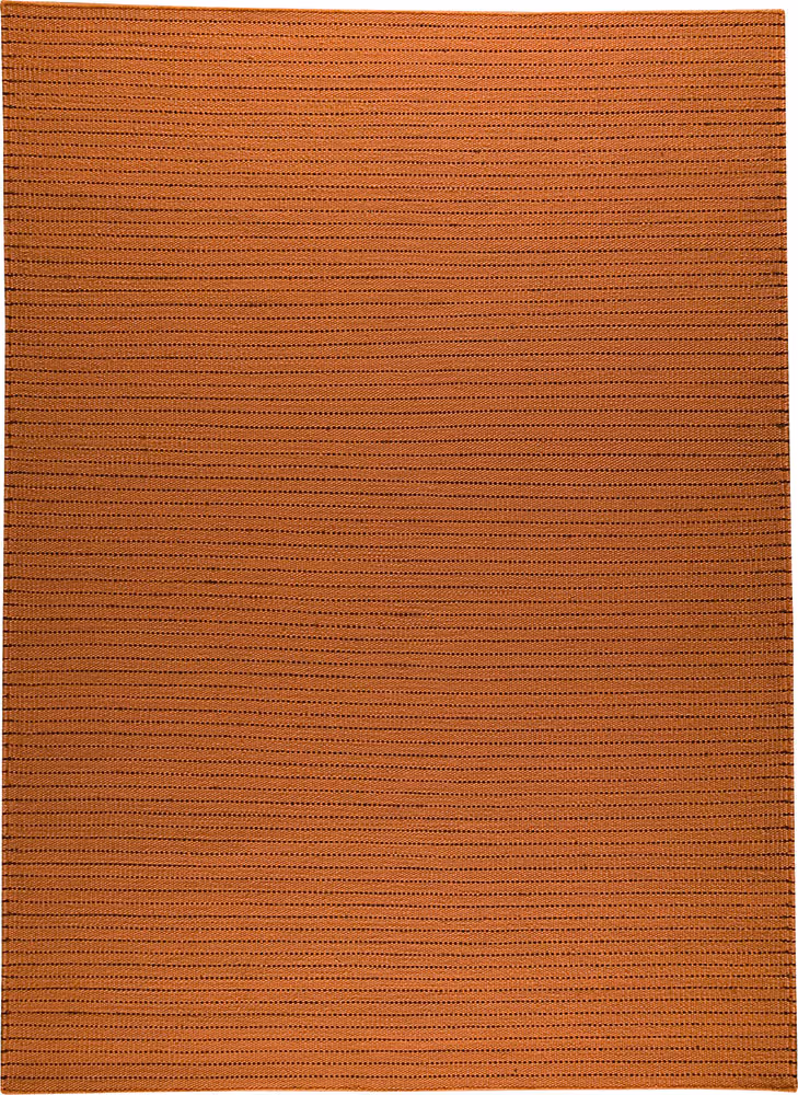 Modern Loom Orange Solid Color Rug 2
