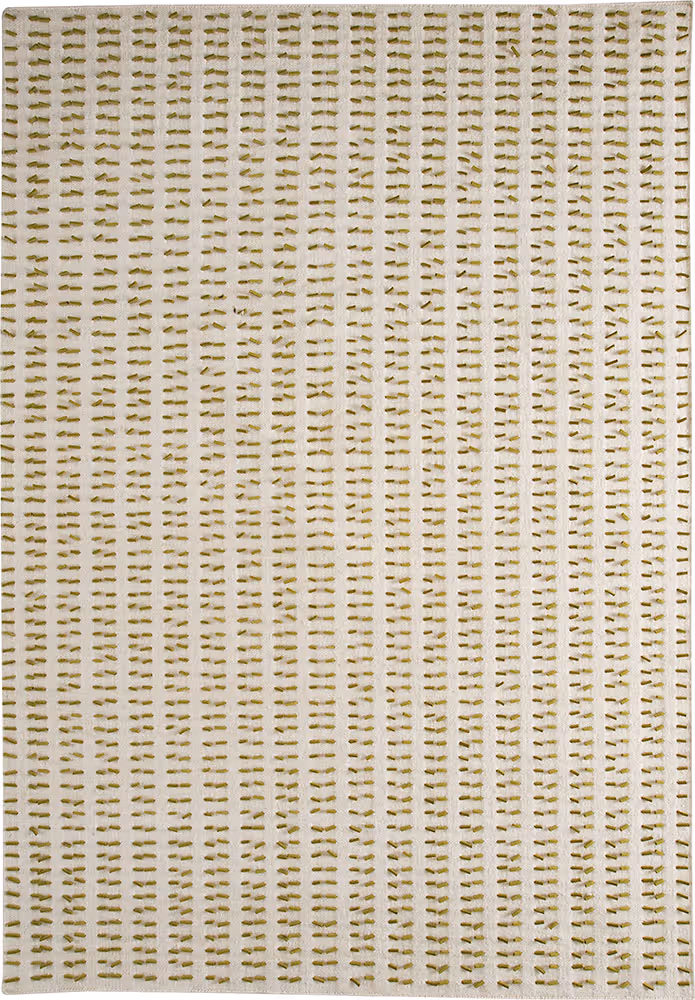 Modern Loom White Wool Rug