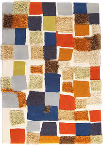 Modern Loom Orange Patch Multi Rug Product Image