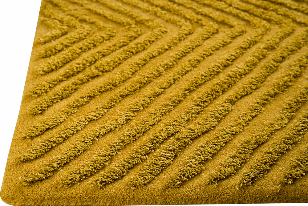 Modern Loom Orange Hilo Solid Color Rug