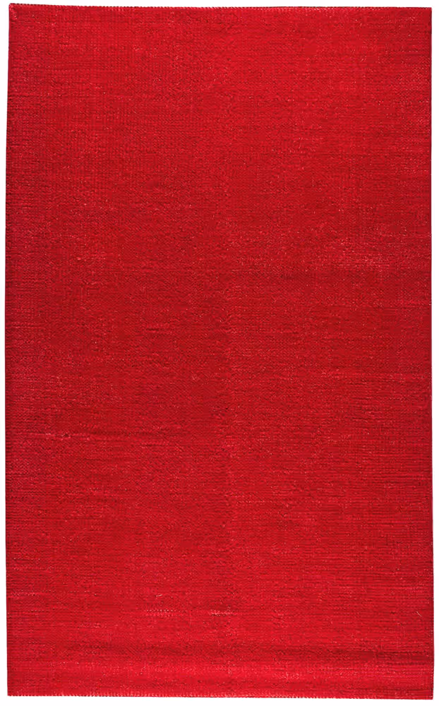 Modern Loom Red Solid Color Rug 2