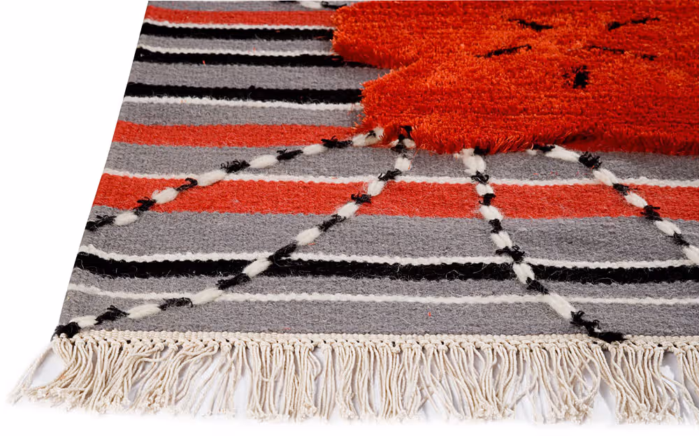 Modern Loom Red Hilo Flatweave Rug