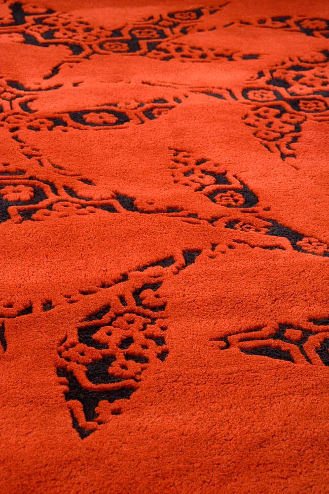 Modern Loom Red Hilo Rug 7