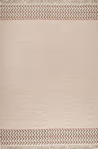 Modern Loom Beige Patterned Wool Rug Product Image