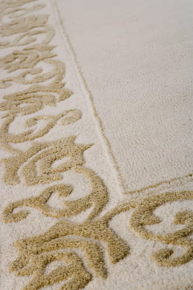 Modern Loom Beige Hilo Silk Rug