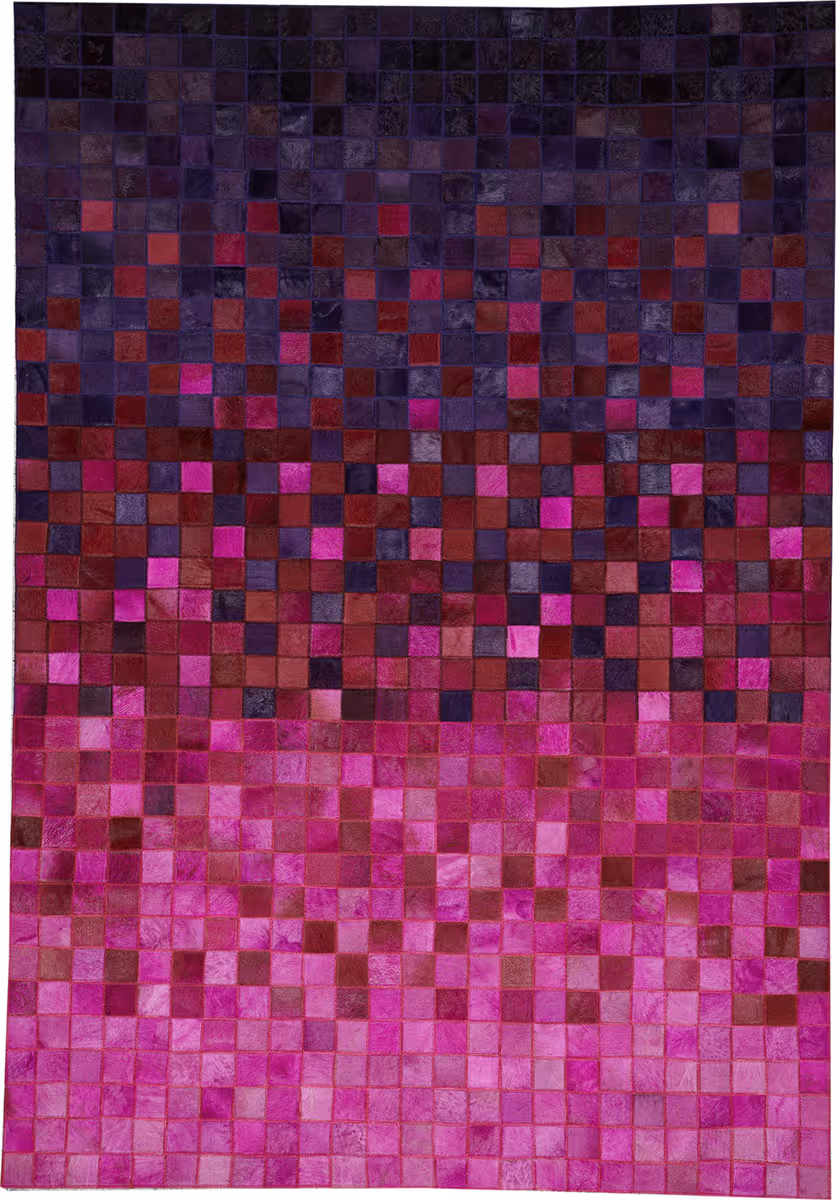 Kosifler Deri Pink Animal Print Cow Hide Rug From The Sheepskin