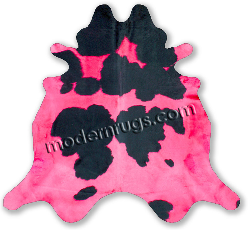 Pink Contrast Cowhide Rug from the Cowhide Rugs collection at Modern