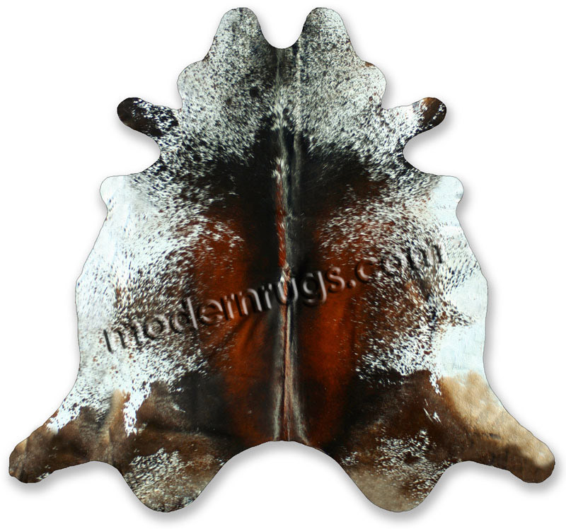 Tricolor Exotic Red Cowhide Rug from the Cowhide Rugs collection at